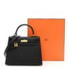Hermès Epsom Kelly Sellier 25 Black