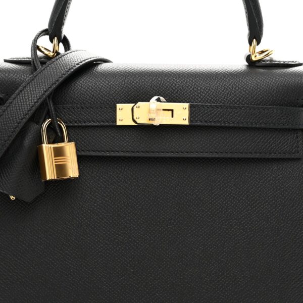 Hermès Epsom Kelly Sellier 25 Black