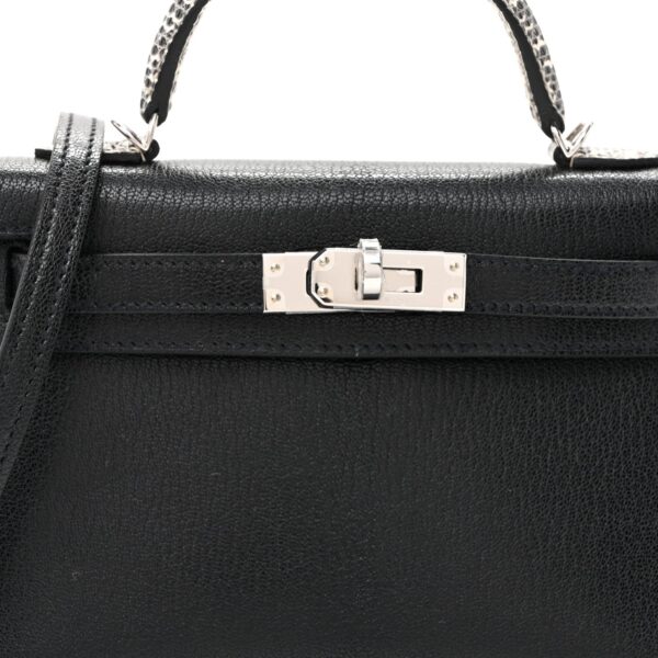Hermès Chevre Chamkila Lizard Mini Kelly Sellier Touch 20