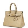 Hermès Birkin 30 Parchemin Ostrich Gold Hardware