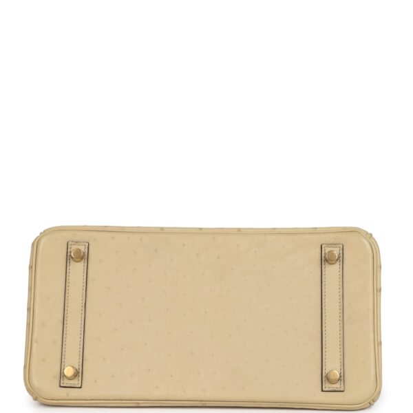 Hermès Birkin 30 Parchemin Ostrich Gold Hardware