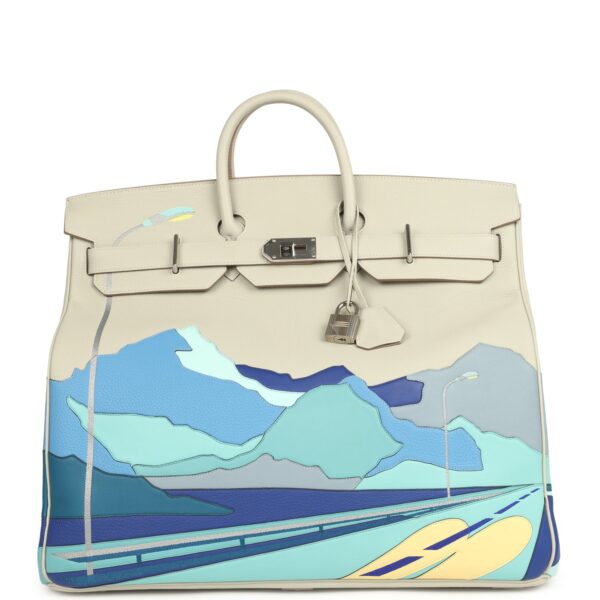 H-B-251031-1-PA-03 Hermès HAC Birkin 50 "Endless Road" Gris Perle Togo Palladium Hardware