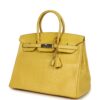 H-B-260123-8-03 Hermès Birkin 35 Mimosa Matte Alligator Palladium Hardware