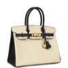 H-B-260126-1-02 Hermès Birkin 30 Craie, Black Epsom Brushed Gold Hardware