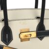 H-B-260126-1-08 Hermès Birkin 30 Craie, Black Epsom Brushed Gold Hardware