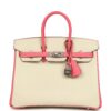 Hermès Birkin 25 Craie, Rose Azalee Epsom Brushed Palladium Hardware