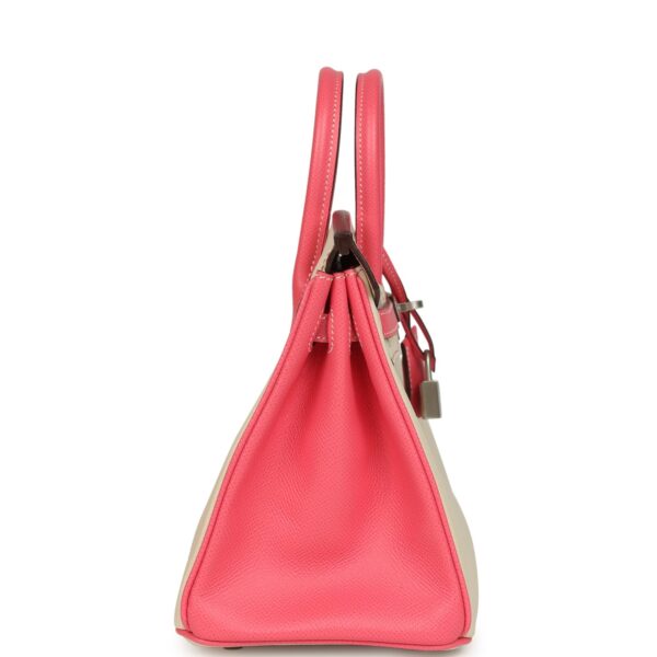 Hermès Birkin 25 Craie, Rose Azalee Epsom Brushed Palladium Hardware