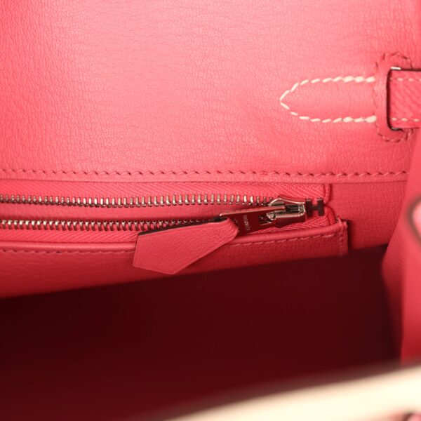 Hermès Birkin 25 Craie, Rose Azalee Epsom Brushed Palladium Hardware
