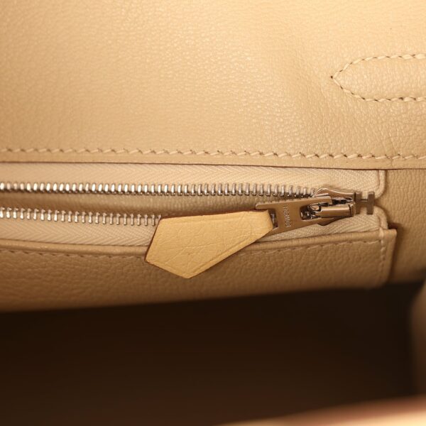 Hermès Birkin Shadow 25 Nata Swift Palladium Hardware
