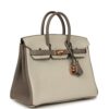 Hermès Birkin 25 Beton, Gris Asphalt Togo Rose Gold Hardware