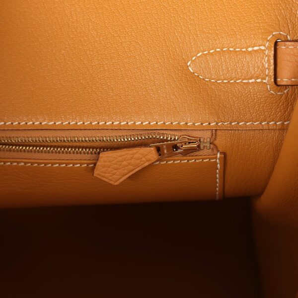 H-B-260430-6-10 Vintage Hermès Birkin 35 Beige Rose Clemence Gold Hardware