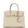H-B-260505-1-01 Hermès Birkin 30 Craie Togo Rose Gold Hardware