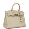 H-B-260505-1-02 Hermès Birkin 30 Craie Togo Rose Gold Hardware