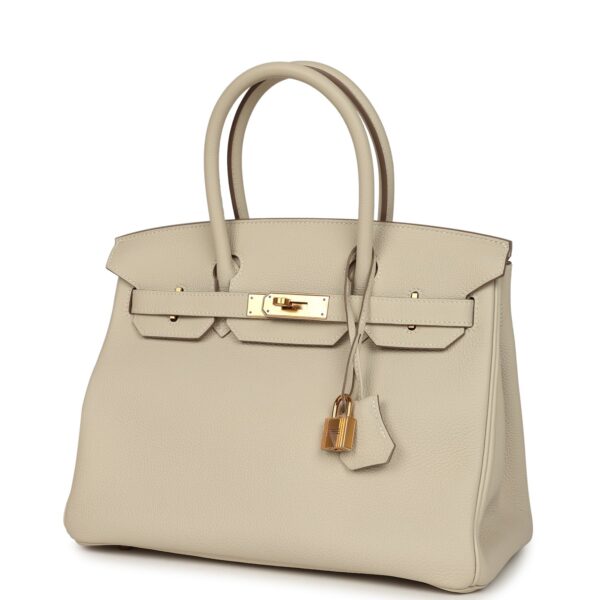 H-B-260505-1-03 Hermès Birkin 30 Craie Togo Rose Gold Hardware