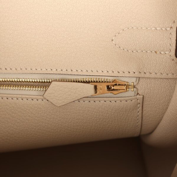 H-B-260505-1-10 Hermès Birkin 30 Craie Togo Rose Gold Hardware