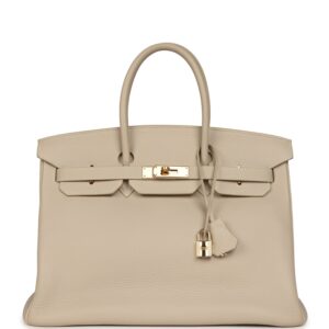 H-B-260508-5-01_eb34b24f-2c18-41 Vintage Hermès Birkin 35 Beige Rose Clemence Gold Hardware