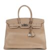 H-B-260601-8-01 Hermès Birkin 35 Argile Tadelakt Guilloche Palladium Hardware