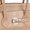 H-B-260601-8-08 Hermès Birkin 35 Argile Tadelakt Guilloche Palladium Hardware
