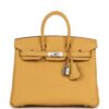 H-B-260602-1-01 Hermès Birkin 25 Paille Togo Palladium Hardware