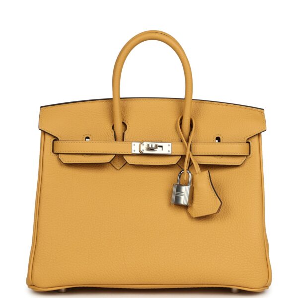 H-B-260602-1-01 Hermès Birkin 25 Paille Togo Palladium Hardware