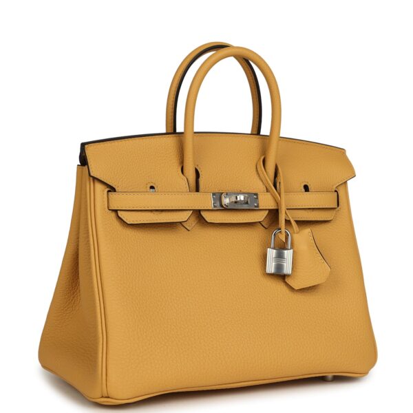 H-B-260602-1-02 Hermès Birkin 25 Paille Togo Palladium Hardware