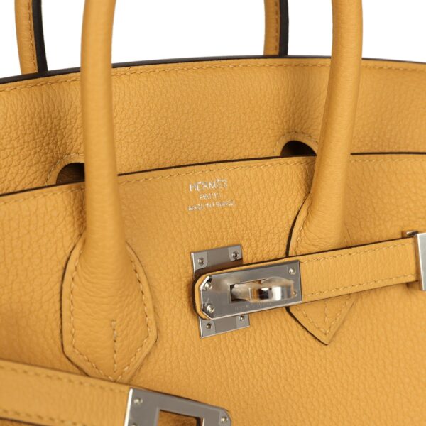 H-B-260602-1-08 Hermès Birkin 25 Paille Togo Palladium Hardware