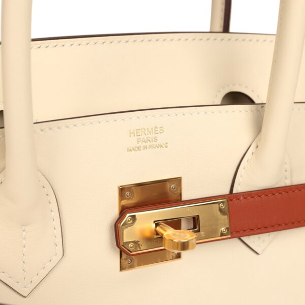 Hermès Colormatic Birkin 30 Nata, Lime, Chai, Cuivre and Bleu Brume Swift Gold Hardware