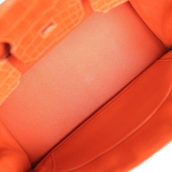Hermès Birkin 35 Orange Matte Alligator Gold Hardware