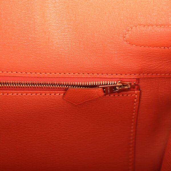 Hermès Birkin 35 Orange Matte Alligator Gold Hardware