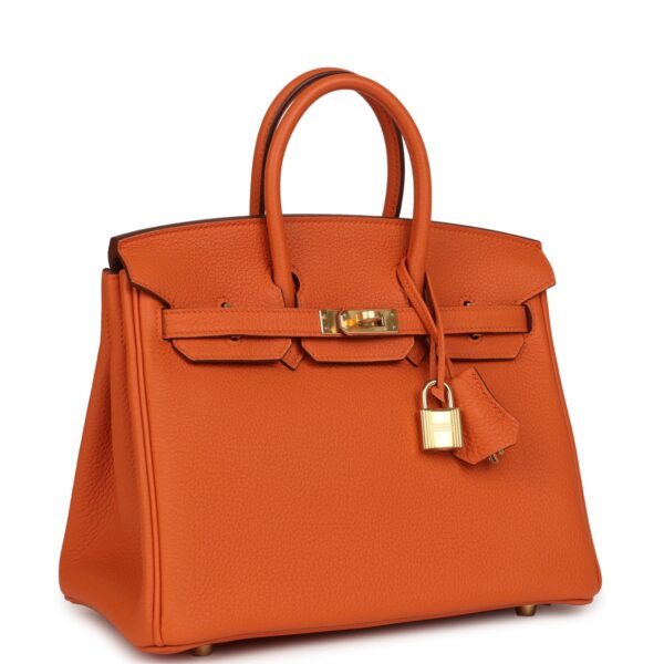H-B-260613-1-02 Hermès Birkin 25 Orange Togo Gold Hardware