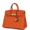 H-B-260613-1-03 Hermès Birkin 25 Orange Togo Gold Hardware