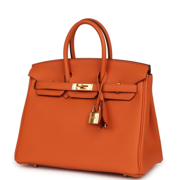 H-B-260613-1-03 Hermès Birkin 25 Orange Togo Gold Hardware