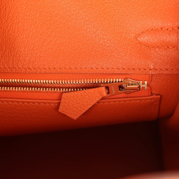 H-B-260613-1-10 Hermès Birkin 25 Orange Togo Gold Hardware