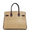 Hermès Special Order (HSS) Birkin 30 Poussiere, Amethyst Matte Alligator Palladium Hardware