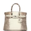 Hermès Birkin 30 Himalaya Niloticus Crocodile Palladium Hardware