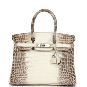 H-B-260623-7-TO-01 Hermès Birkin 30 Himalaya Niloticus Crocodile Palladium Hardware