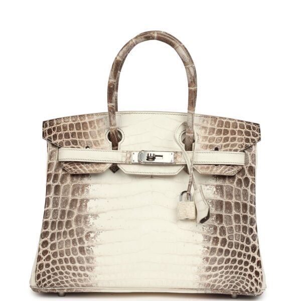 Hermès Birkin 30 Himalaya Niloticus Crocodile Palladium Hardware