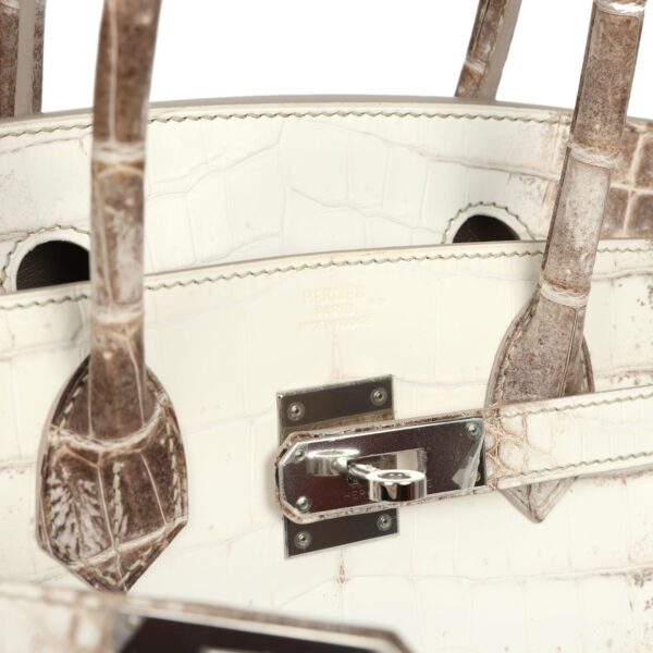 Hermès Birkin 30 Himalaya Niloticus Crocodile Palladium Hardware