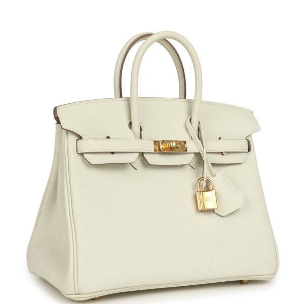 H-B-260629-1-HD-02 Hermès Birkin 25 Mushroom Togo Gold Hardware