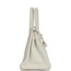 Hermès Birkin 30 White Clemence Gold Hardware