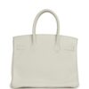 Hermès Birkin 30 White Clemence Gold Hardware