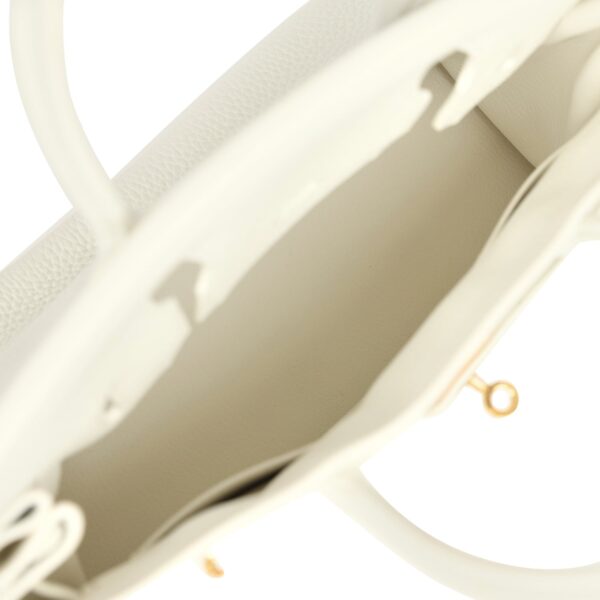 Hermès Birkin 30 White Clemence Gold Hardware