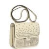 Hermès Constance 18 Clouté Cream Box Palladium Hardware