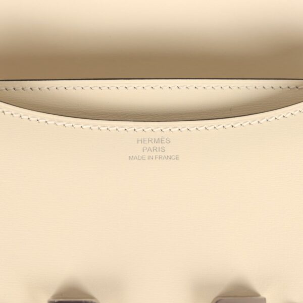 Hermès Constance 18 Clouté Cream Box Palladium Hardware