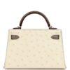 H-K-241216-3-05 Hermès Kelly Sellier 20 Beton, Gris Tourterelle Ostrich Permabrass Hardware
