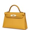 Hermès Kelly Sellier 20 Jaune Ambre Epsom Gold Hardware