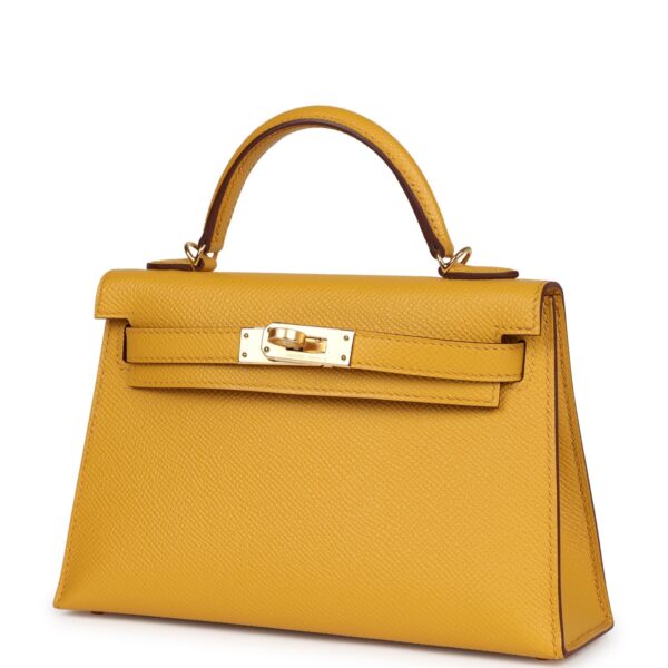 Hermès Kelly Sellier 20 Jaune Ambre Epsom Gold Hardware