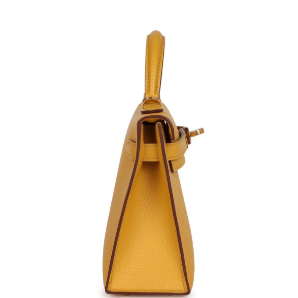 Hermès Kelly Sellier 20 Jaune Ambre Epsom Gold Hardware