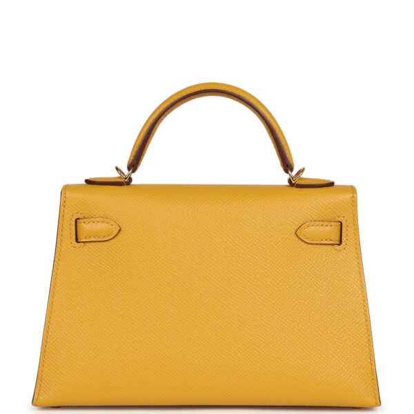 Hermès Kelly Sellier 20 Jaune Ambre Epsom Gold Hardware