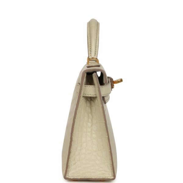 H-K-260115-7-WH-04 Hermès Kelly Sellier 20 Beton Matte Alligator Gold Hardware